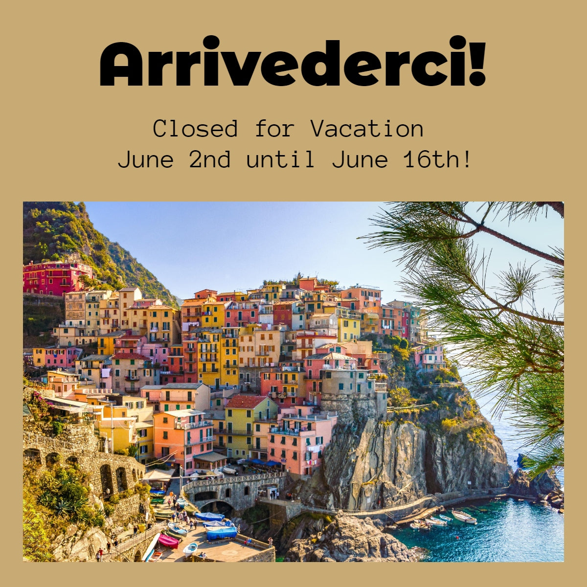 Closed for Vacation