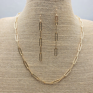Large Gold Filled Paperclip Chain Collection