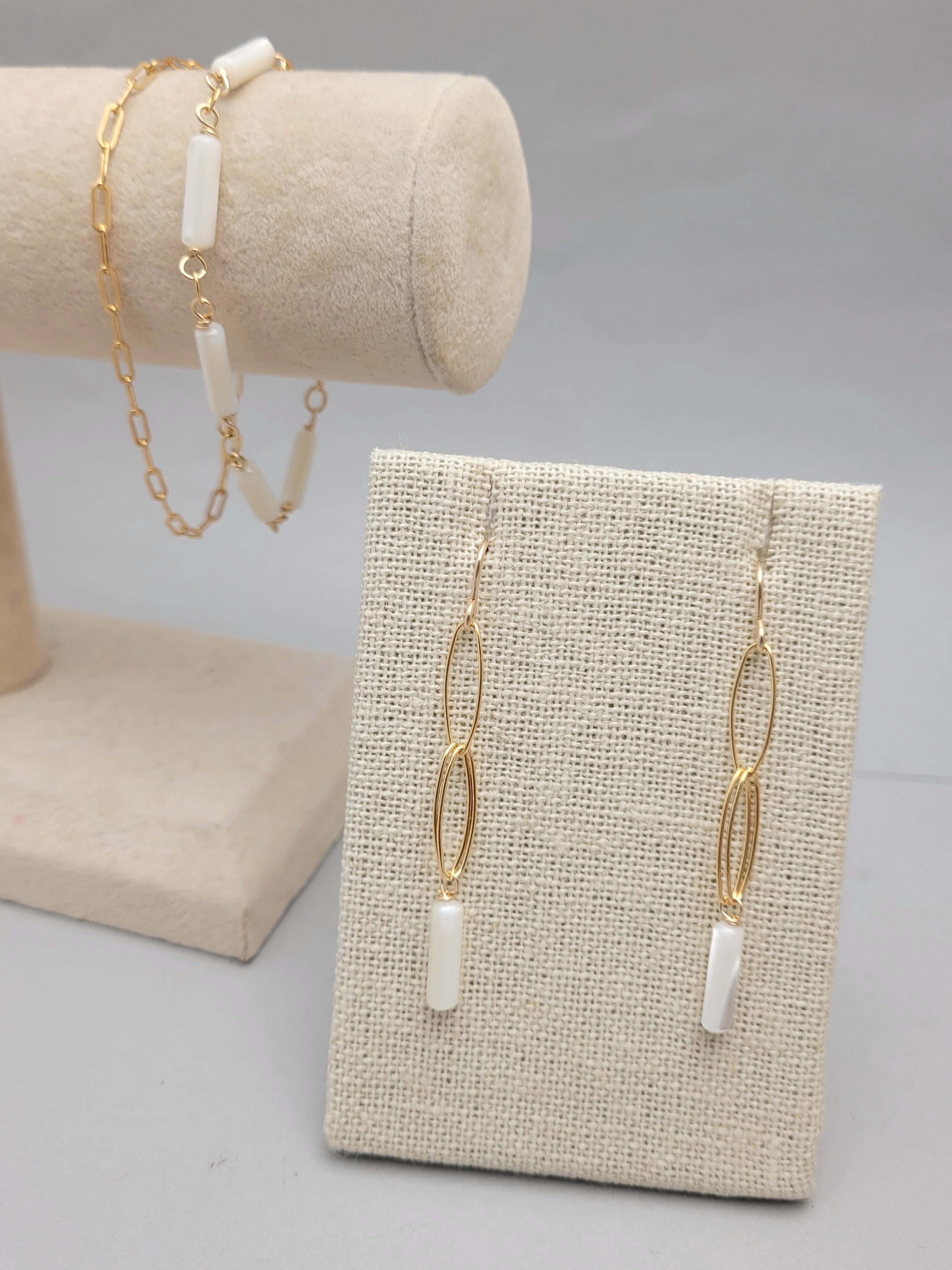 Mother of Pearl Dangles