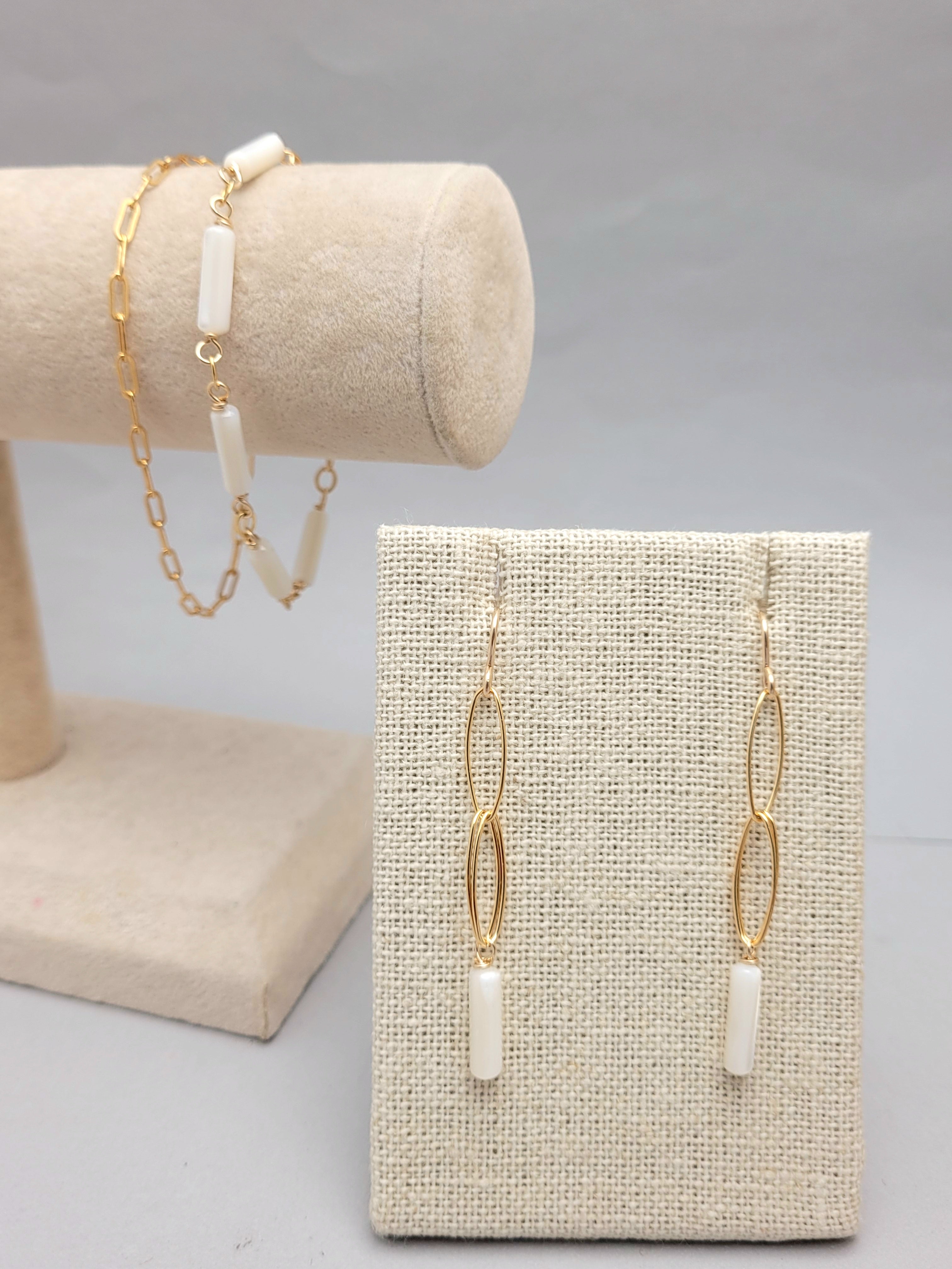Mother of Pearl Dangles