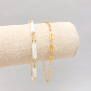 Small Gold Filled Paperclip Chain Collection