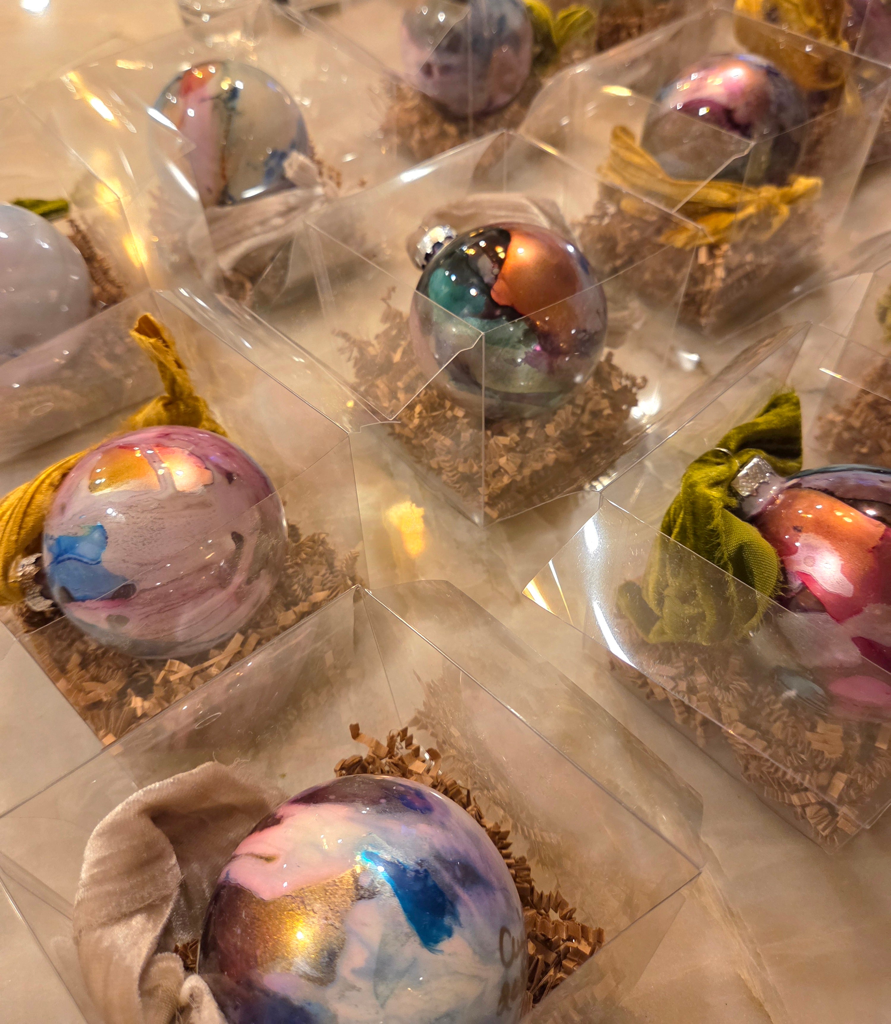 Hand-Painted Holiday Ornaments