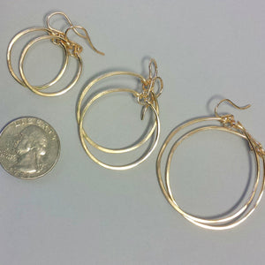 Currie Hoops - Gold Filled