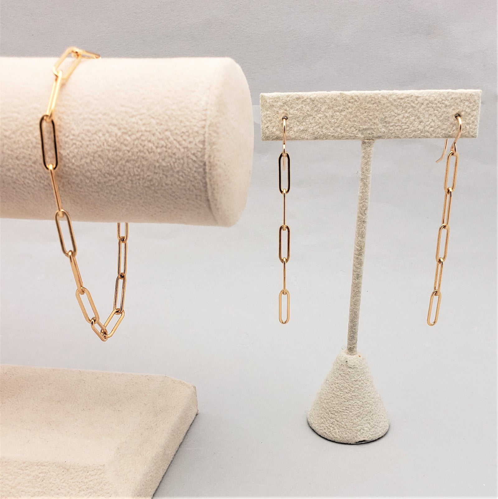 Gold Filled Paperclip Bracelet