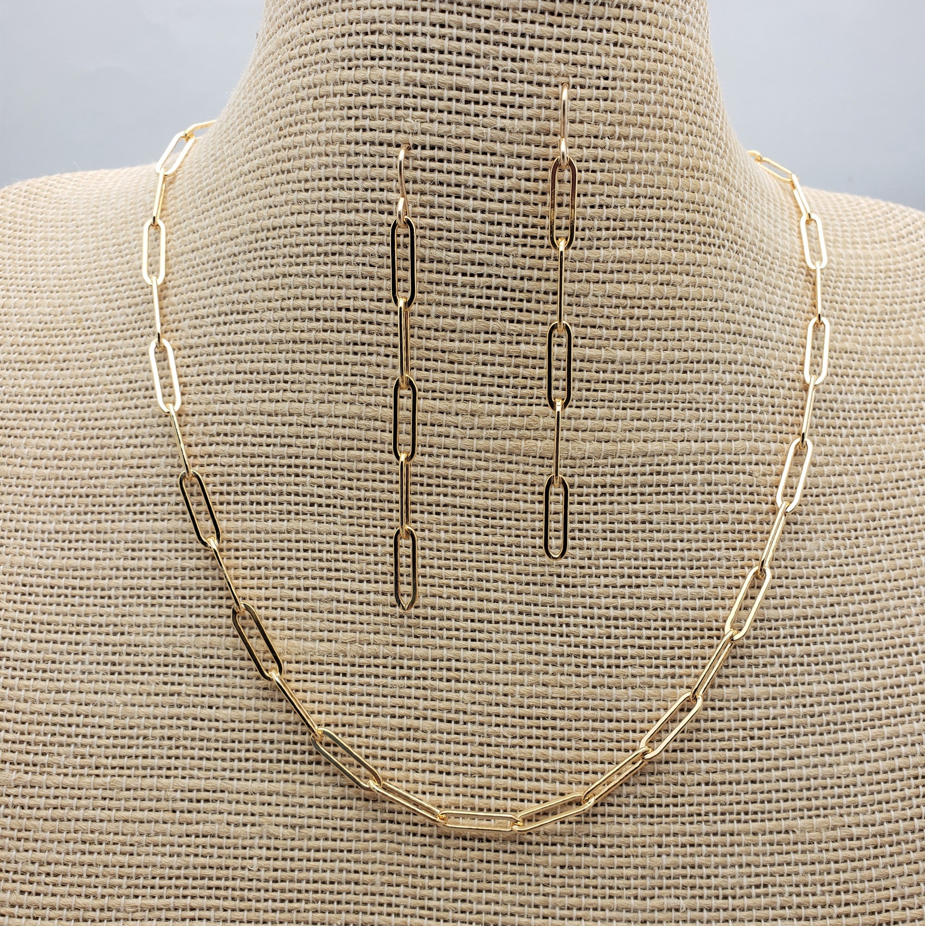 Gold Filled Paperclip Bracelet