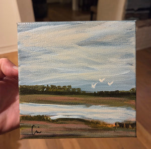 Mini Landscapes - 5 x 5 inches Mixed Media on Canves