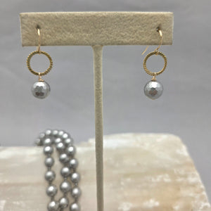 Three Strand Silver Shell Pearl