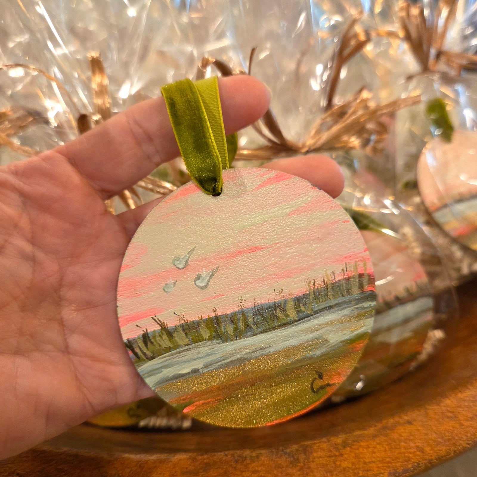 Handpainted Seascape Ornaments