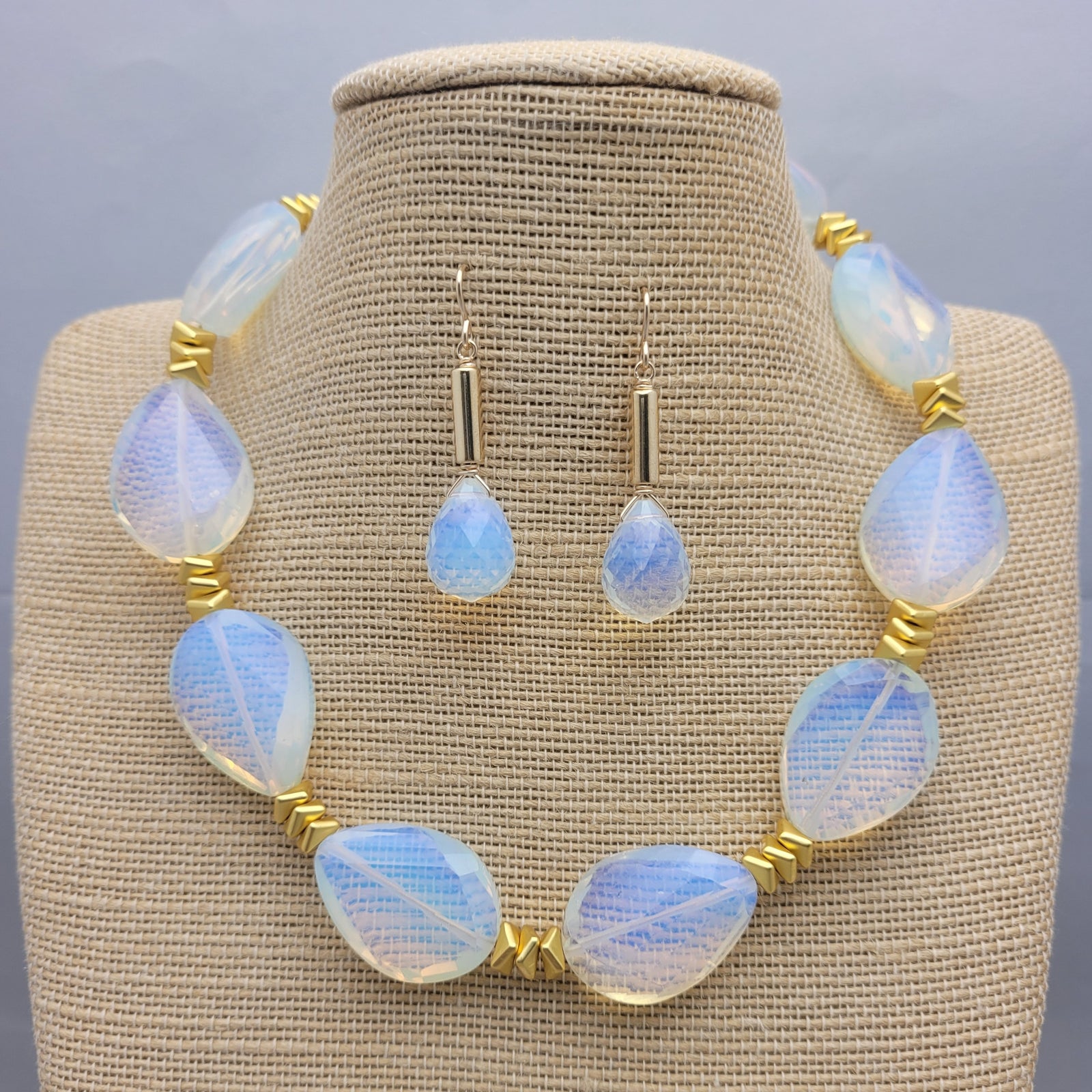 Opalite Briollette Necklace