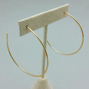 Hoops with Posts - Gold Filled and Sterling Silver