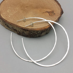 Hoops with Posts - Gold Filled and Sterling Silver