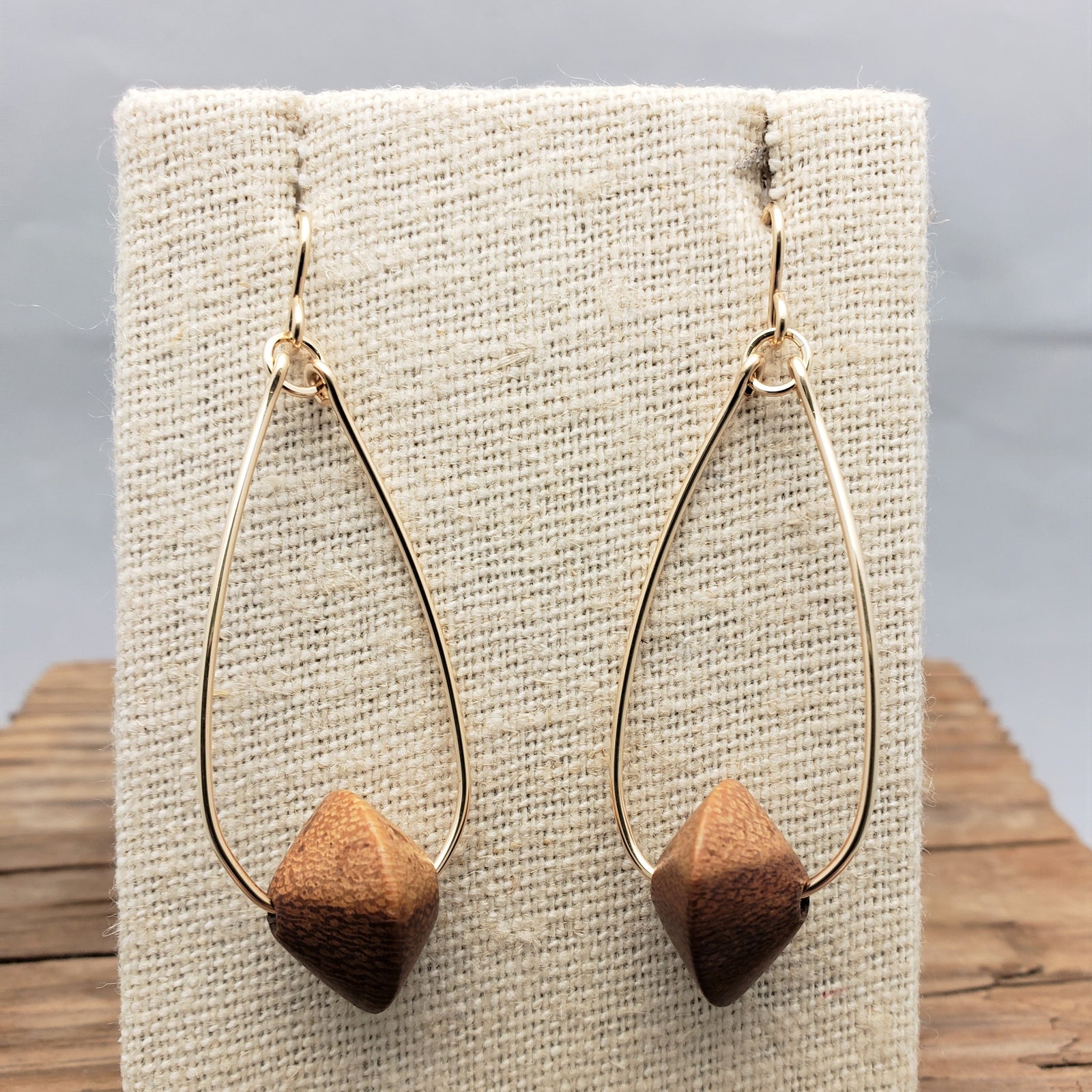 Wooden Disc and Oval Hoop