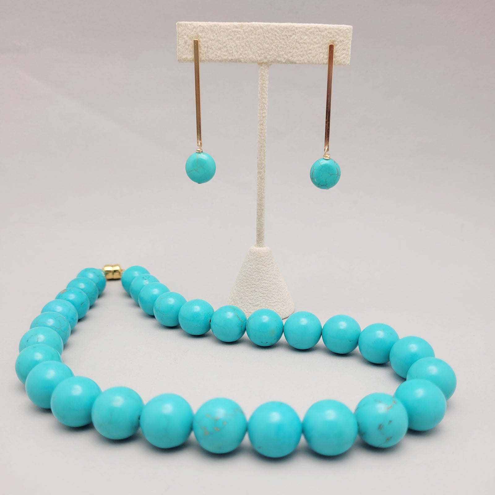 Turquoise Ball Necklace