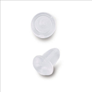 Clear Comfort Clutch Plastic Earring Backs