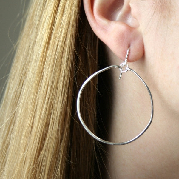 Silver Hoops